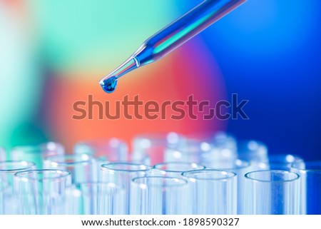 science laboratory test tubes , laboratory equipment Foto stock © 