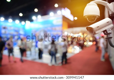 Surveillance Security Camera or CCTV in event hall