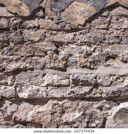 weather-beaten brick wall (sandy look)