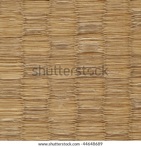 Old tatami texture. (Japanese flooring material igusa straw )