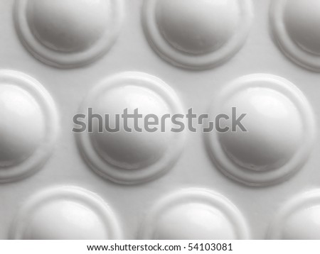 Plastic packaging material dimples, high magnification abstract