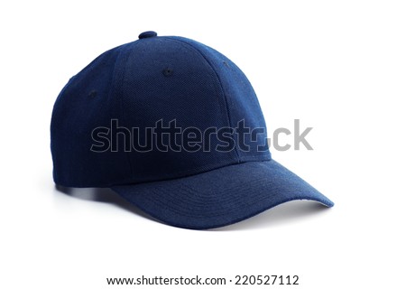Dark blue cap isolated on white.