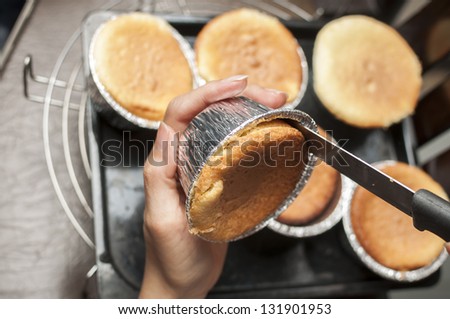 Making orange cake series