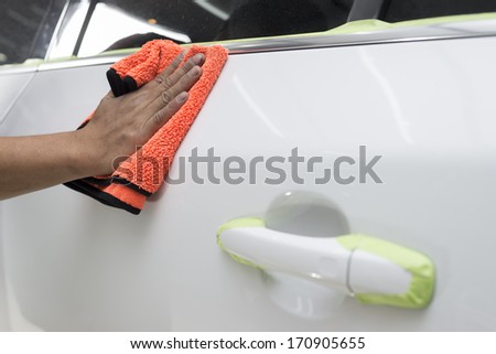 waxing car