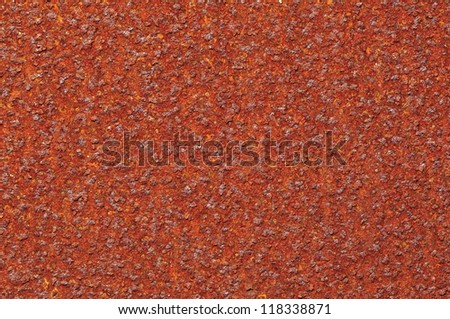 Hole off paint the rusty metal texture background