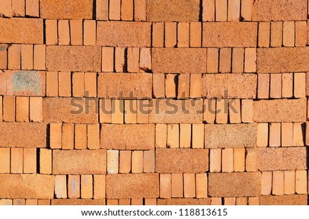 Red brick, building materials creative picture China northern ru