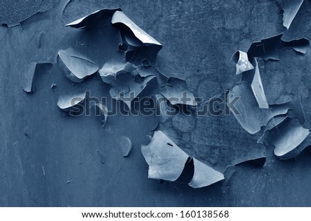 Hole off paint the rusty metal texture background