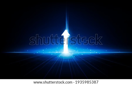 Abstract speed Key Door Lightning arrow up technology background Hitech communication concept innovation background,  vector design