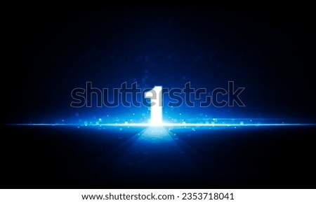 Abstract open Key Door Light out business first one technology pixel Hitech communication concept innovation background, vector design
