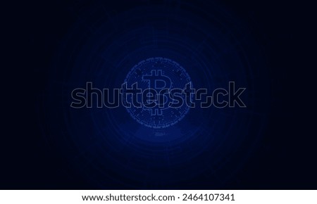 Abstract Crypto currency bitcoin crypto currency coin.of Global social network with planet Earth. Internet and technology. International stock exchange., vector design