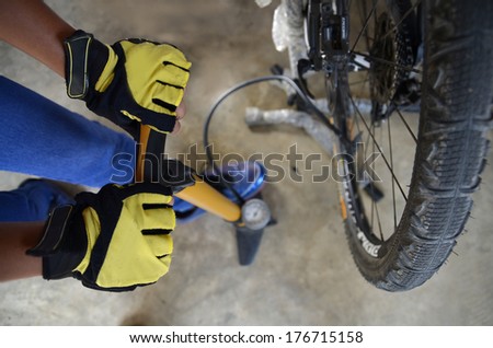 sport bicycle air pump