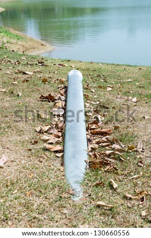 drainage pipe on ground
