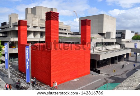 LONDON - JUNE 15. \'The Shed\' is the National Theatre\'s temporary timber venue celebrating performances that are adventurous, ambitious and unexpected on June 15, 2013, at the South Bank, London, UK.