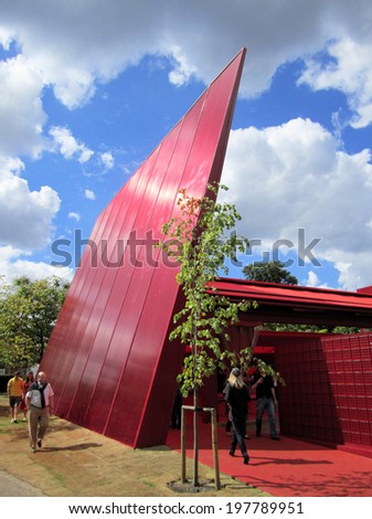 LONDON - JUNE 10. The annual competition to design the Serpentine Gallery summer pavilion is won by French architect Jean Nouvel; June 10, 2010 in Kensington Gardens, London, UK.