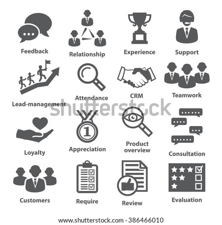 Business management icons. Pack 03.