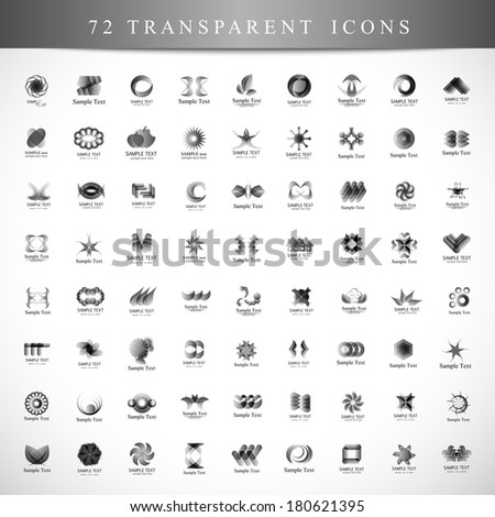 Unusual Icons Set - Isolated On Gray Background - Vector Illustration, Graphic Design Editable For Your Design.