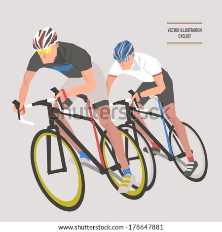 Vector Bicycle Race Illustrations