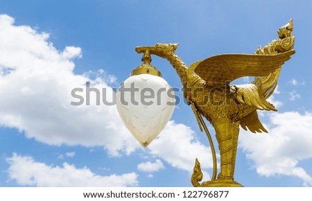 Golden Swan Thai style, All the decorative arts in religion, church, temple hall, statues, paintings, murals, no restrictions in copy or use.