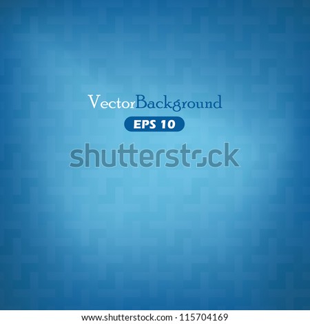 Blue abstract vector background with geometric elements