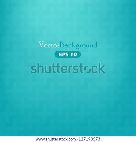 Turquoise  abstract vector background with geometric elements