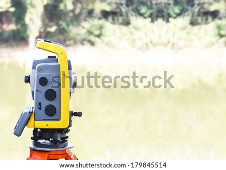 The total station. The geodetic and topography measuring tool.
