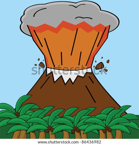 Cartoon Eruption