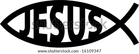 Vector Jesus Fish Symbol - 16109347 : Shutterstock