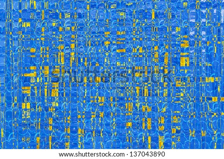 art abstract graphic blue and yellow texture background