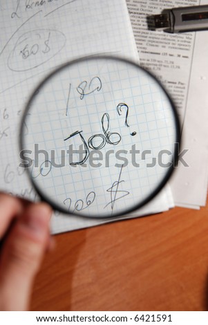 magnifying glass zoom word job