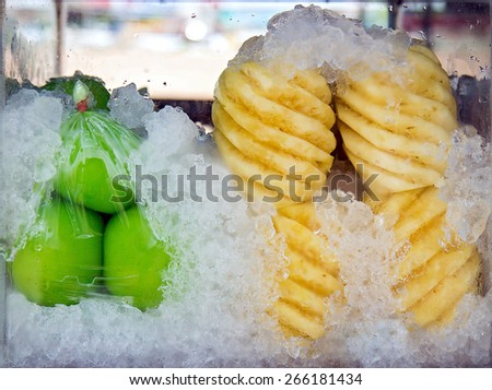 fruit in cooler