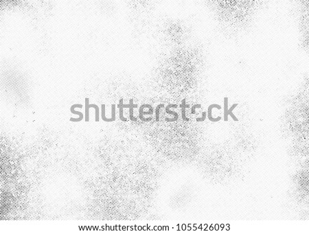 Subtle halftone vector texture overlay. Monochrome abstract splattered background.