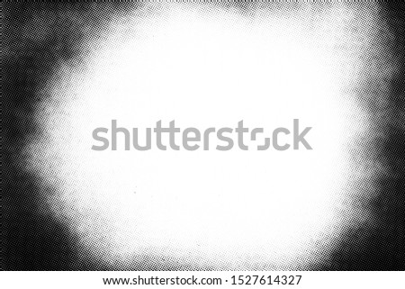 Vintage black and white halftone vector texture. Abstract splattered background for vignette overlay effect Сток-фото © 