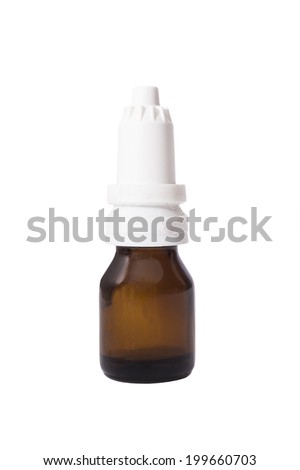 Eye Dropper Bottle Isolated on white