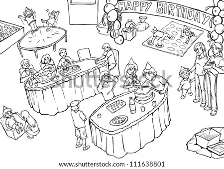 Party Scene  / Theme / Illustration