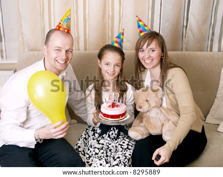 Party - family celebrate birthday