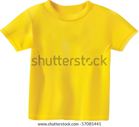 Yellow T-Shirt Design Template Stock Vector Illustration 57085441 ...