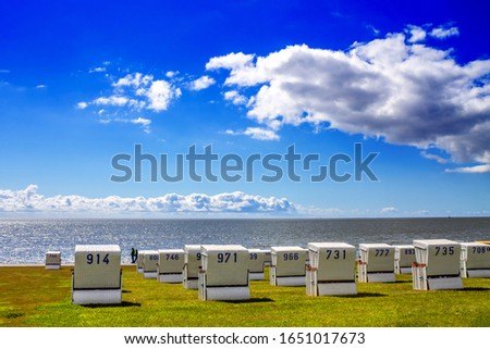 Similar – Foto Bild Büsum an der Nordseeküste in Deutschland