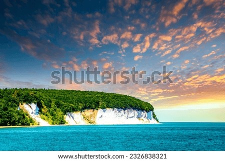 Similar – Image, Stock Photo Chalk cliffs on the island of Rügen.