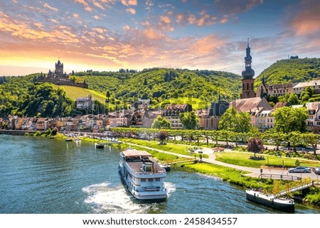 Similar – Image, Stock Photo Cochem on the Moselle