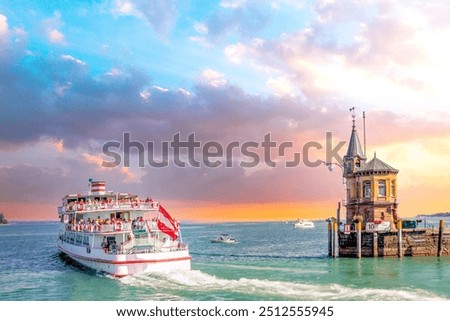 Similar – Image, Stock Photo Shipping on Lake Constance