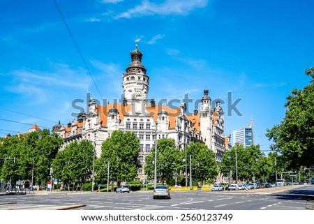 Similar – Image, Stock Photo New City Hall Leipzig