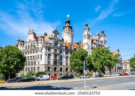 Similar – Image, Stock Photo New City Hall Leipzig