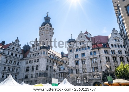 Similar – Image, Stock Photo New City Hall Leipzig