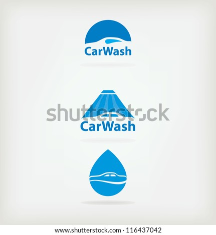 Three logo for car wash