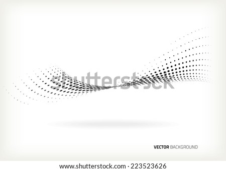 Vector halftone dots abstract background