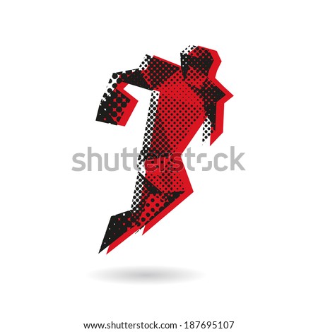 American football abstract isolated on a white background, vector illustration