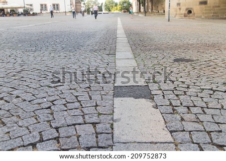 pathway. path leading to success. path through the city. Old city roads