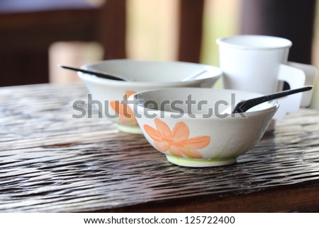 Bowls of Porridge for Breakfast