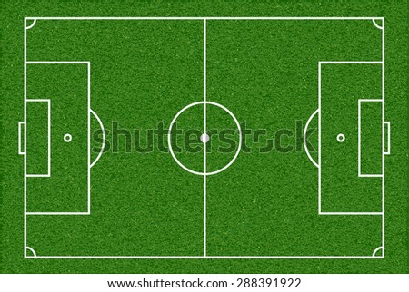 Football field. Top view. Stock image.