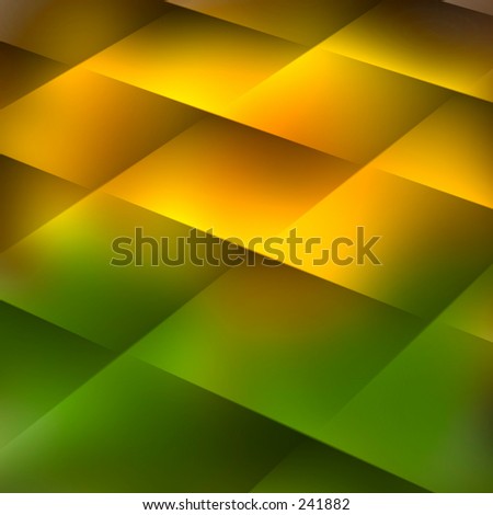 Colorful yellow and green diamond pattern